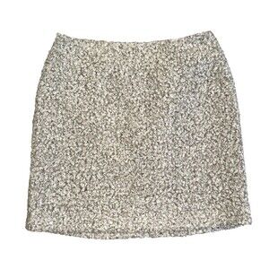 Calvin Klein Women's Gray Boucle Fuzzy Pencil Skirt Size 10